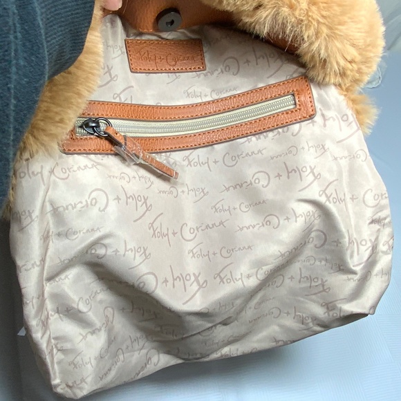 NWT - Foley + Corinna Faux Fur Tan Purse - Picture 4 of 8